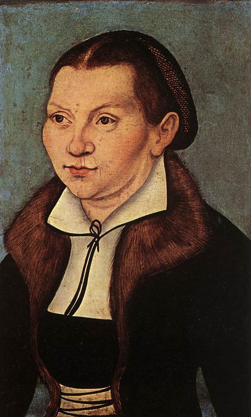 492x816 Portraits Of Martin Luther And Catherine Bore 1529 Painting - Martin Luther Painting