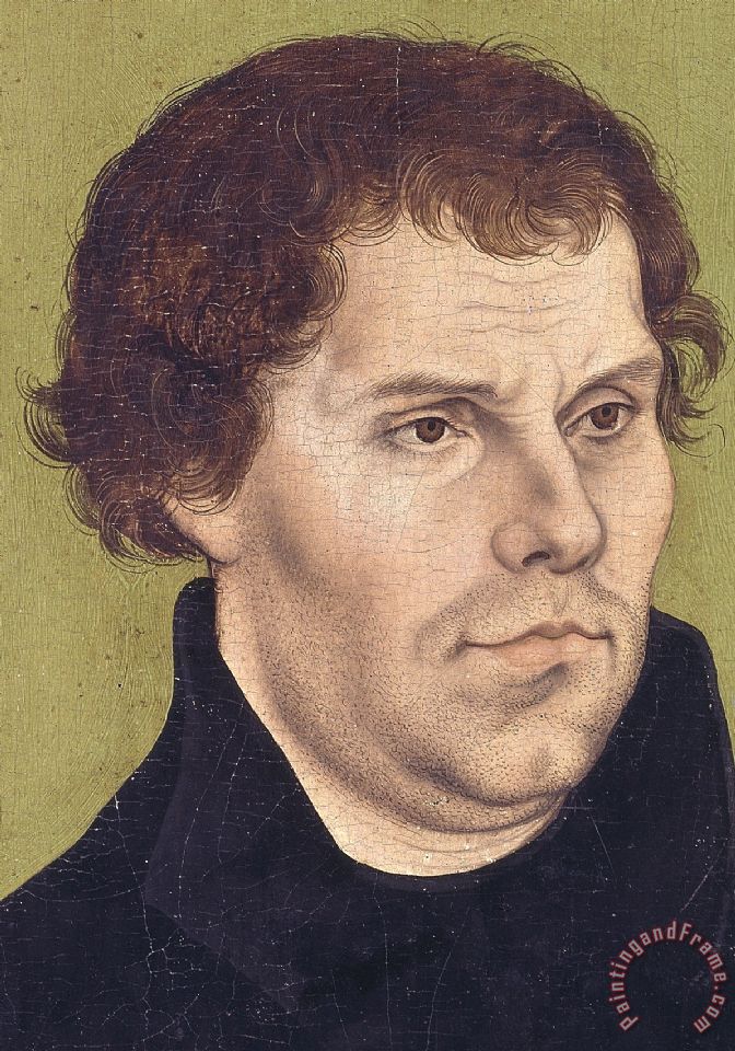 672x960 Lucas Cranach Portrait Of Martin Luther Aged 43 Painting - Martin Luther Painting
