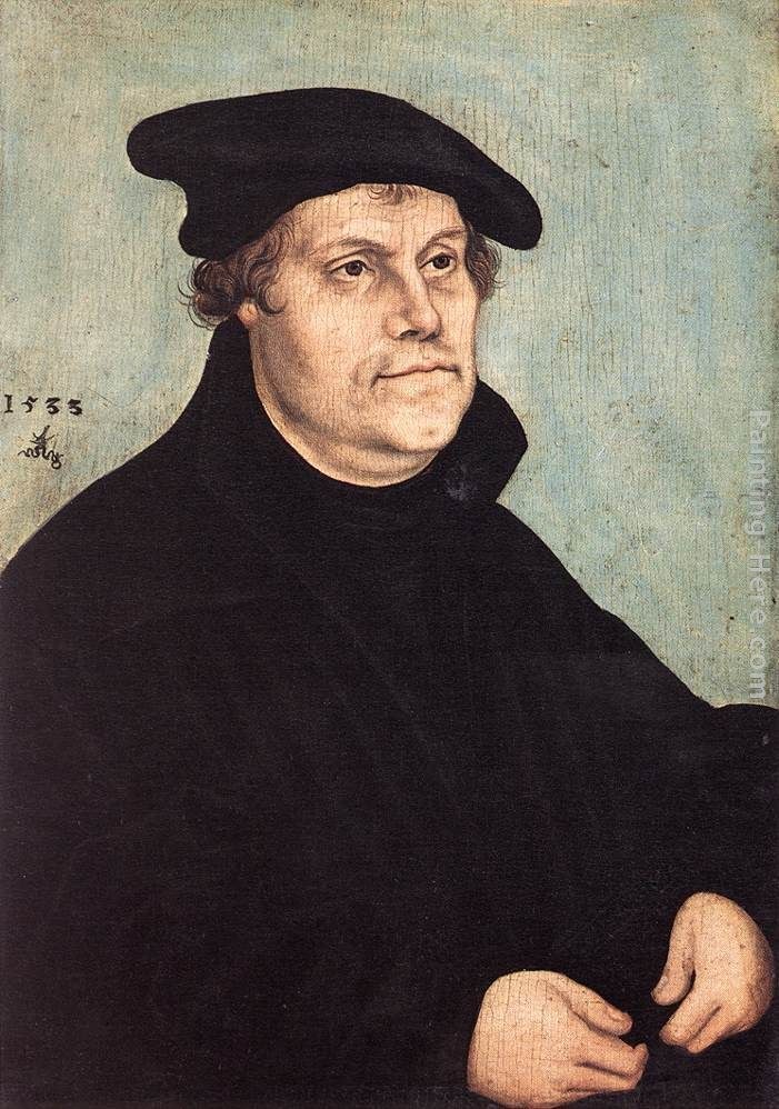 701x998 Lucas Cranach The Elder Portrait Of Martin Luther Painting Best - Martin Luther Painting