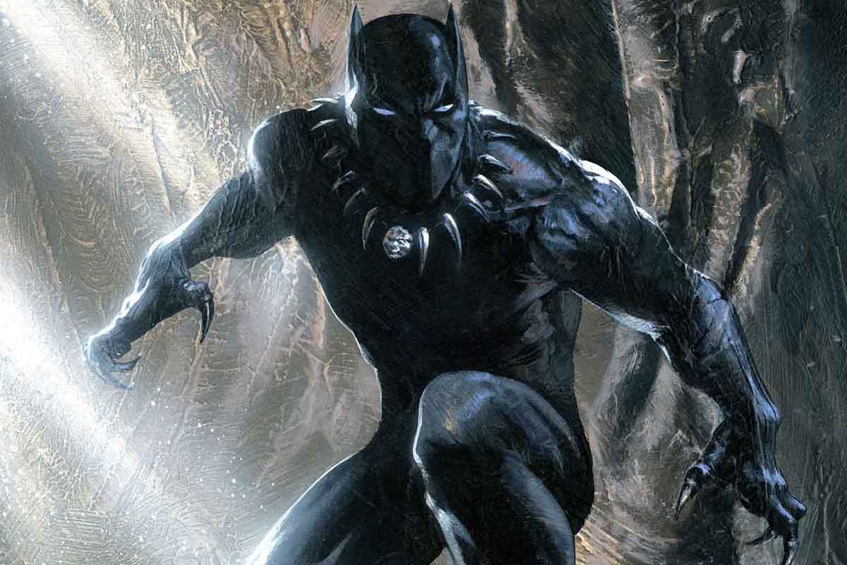 1200x800 Marvel's Black Panther Chadwick Boseman Cast As Superhero - Marvel Black Panther Painting