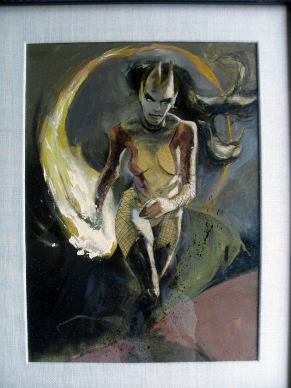 600x800 Kent Williams Lilith Marvel Comics Signed Painting, In David - Marvel Comics Painting