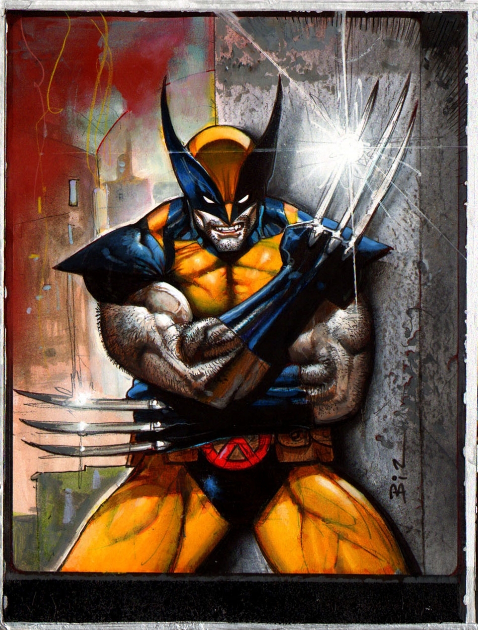 949x1250 Simon Bisley Xmen Wolverine Painting Marvel War Of Heroes, In Joao - Marvel Heroes Painting