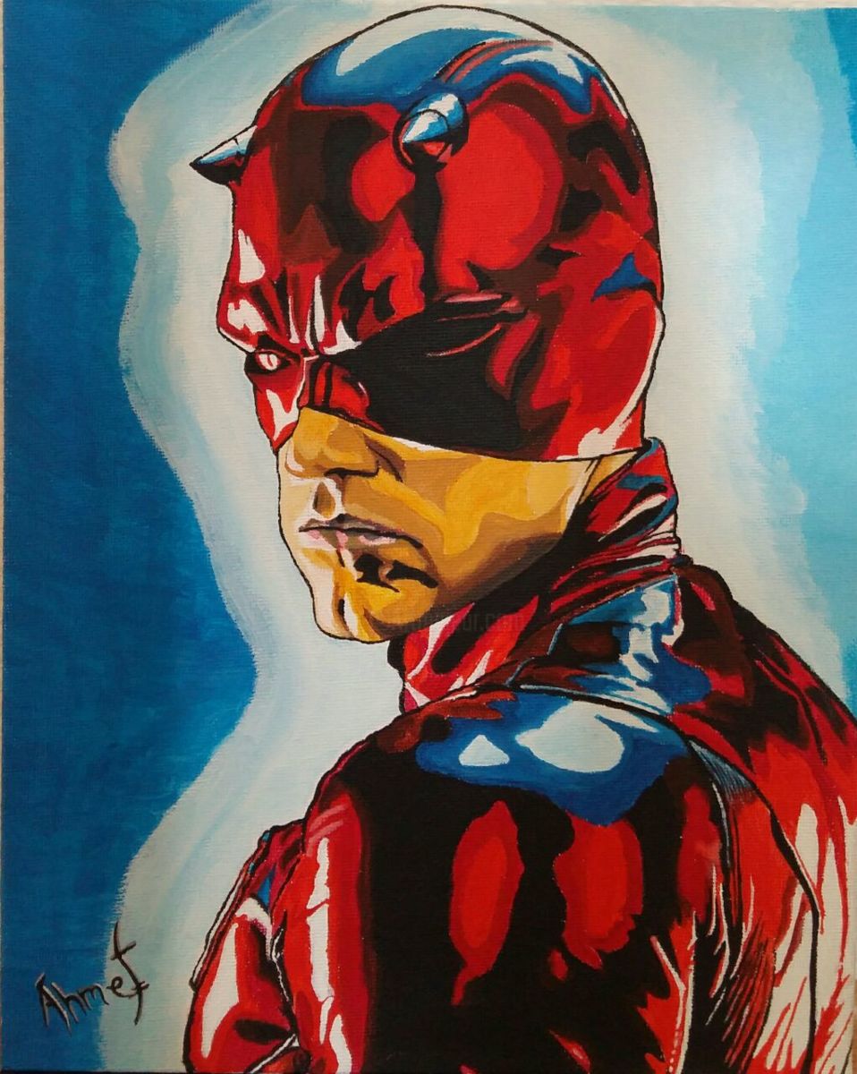 958x1200 Daredevil Marvel (Flooyd) - Marvel Painting