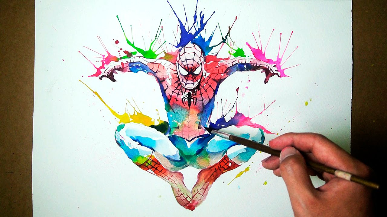 1280x720 Marvel Spider Man - Marvel Painting