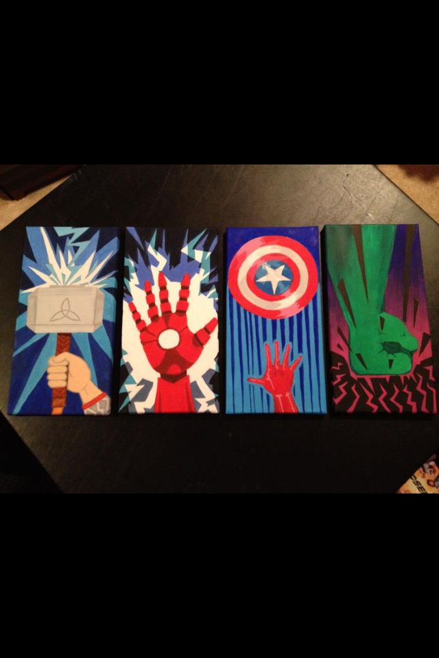 640x960 Avengers Art. My Sister Is A True Artist. She Can Draw, Paint - Marvel Painting