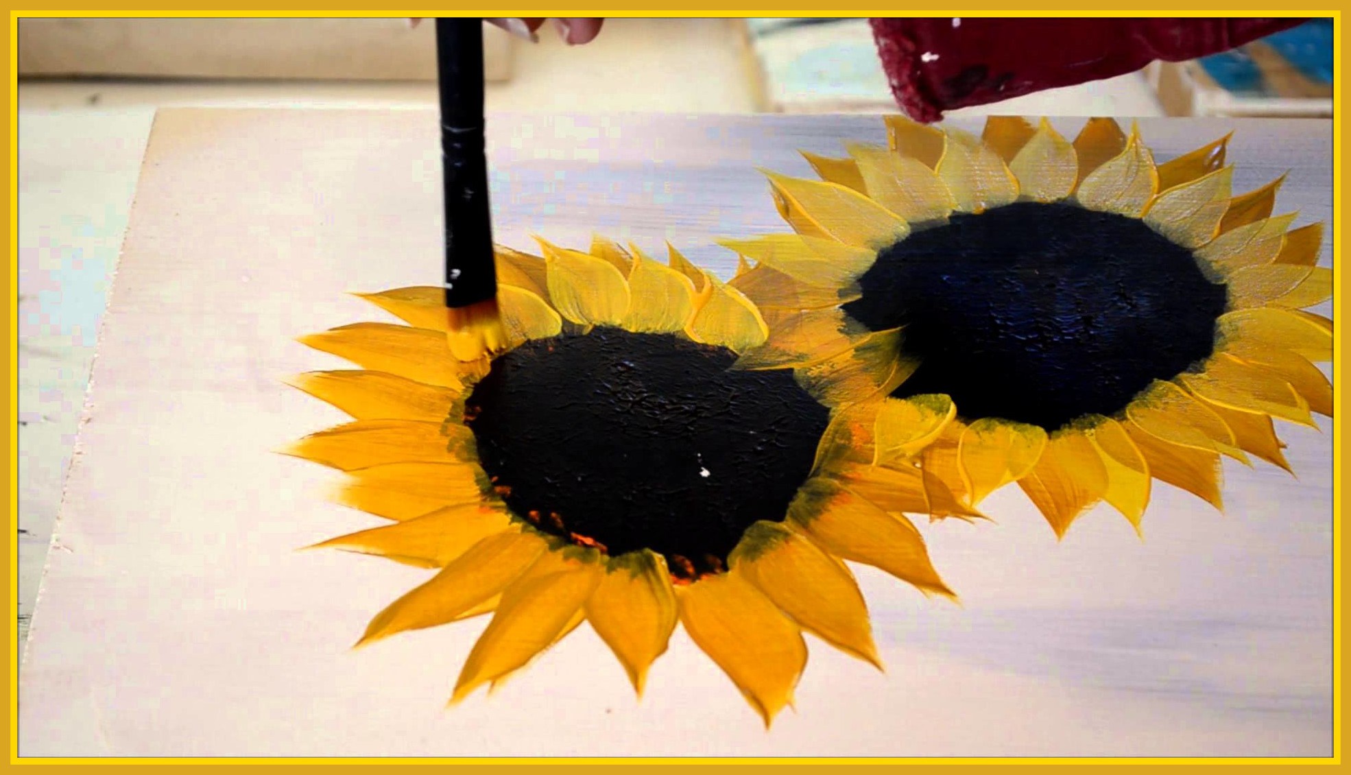 1970x1130 Marvelous Painting Simple And Fun Pics For Sunflower To Paint - Marvelous Painting