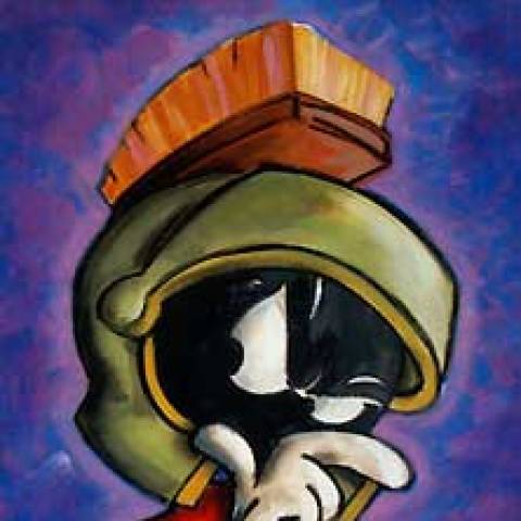 480x480 Marvin The Martian's Profile - Marvin The Martian Painting