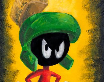 340x270 Marvin The Martian Etsy - Marvin The Martian Painting