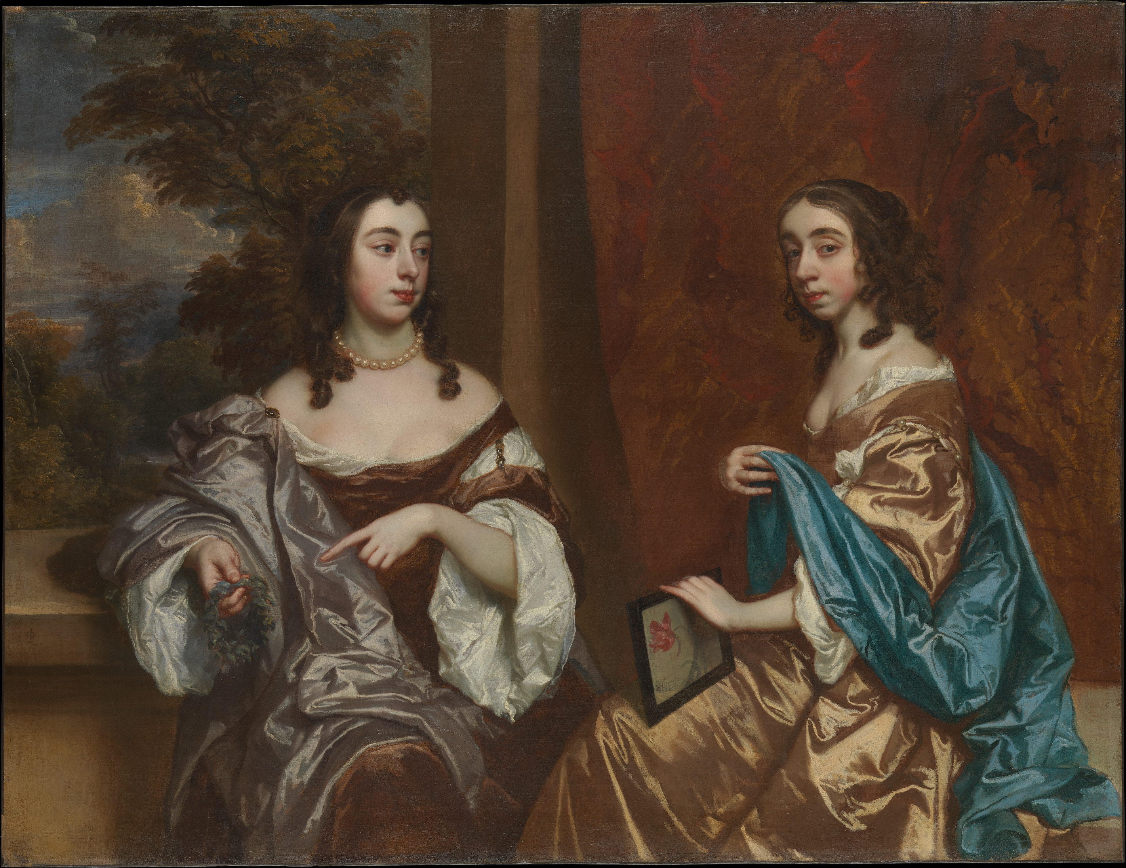 3913x3016 Filepeter Lely Portrait Of Mary And Elizabeth Capel.jpg - Mary And Elizabeth Painting