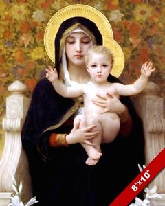 240x300 Virgin Mary Amp Jesus Christ Child Oil Painting Art Giclee Print - Mary And Jesus Painting