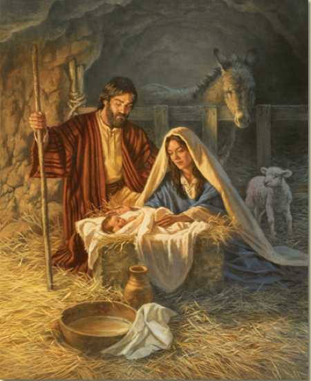 450x551 Joseph (Father Of Jesus) The Bible For Slackers - Mary And Joseph Painting