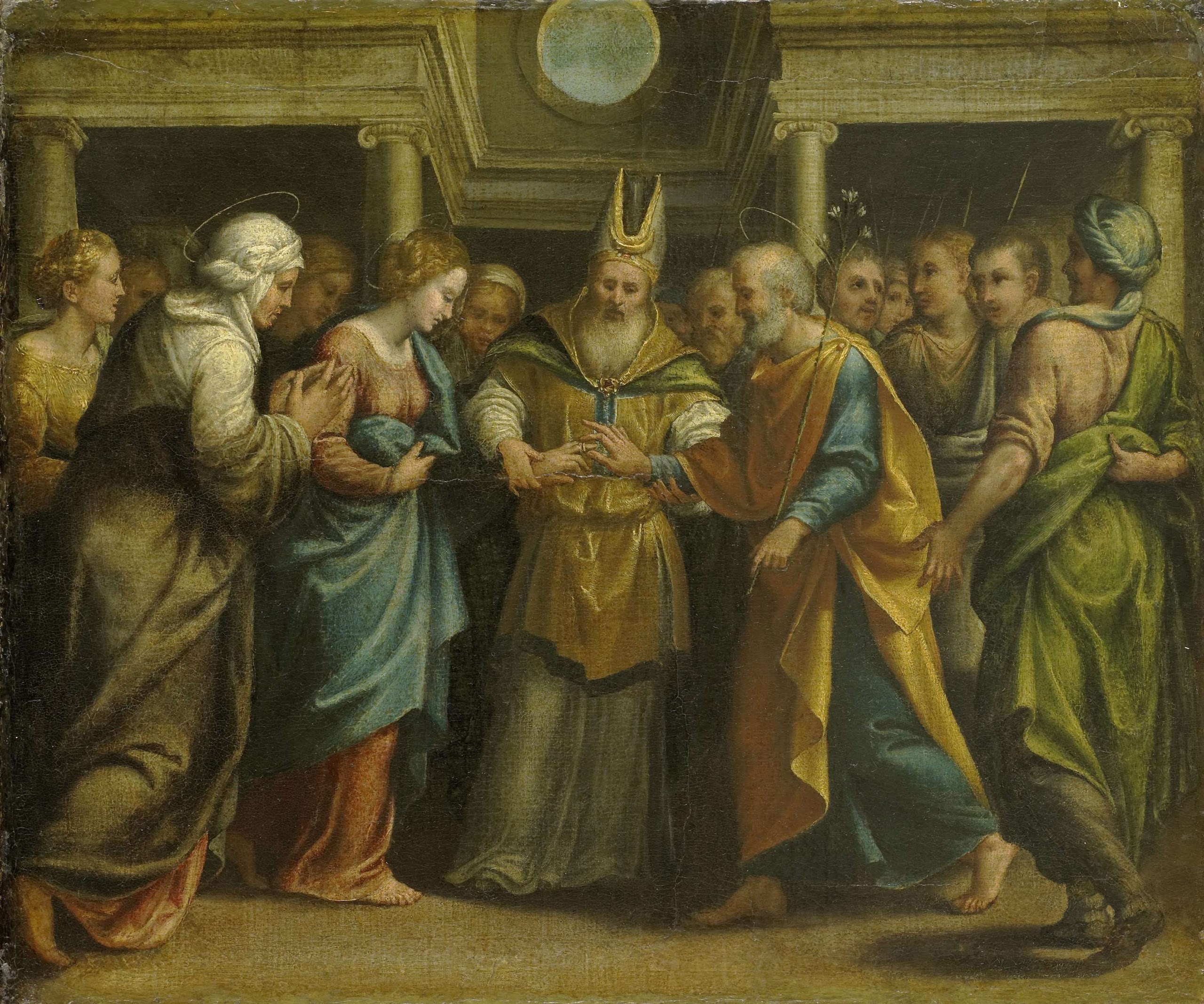 2560x2135 The Marriage Of Mary And Joseph. 1525 - Mary And Joseph Painting
