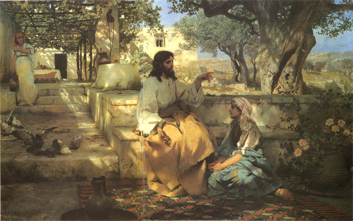 700x439 Christ In The House Of Martha And Mary, 1886 - Mary And Martha Painting
