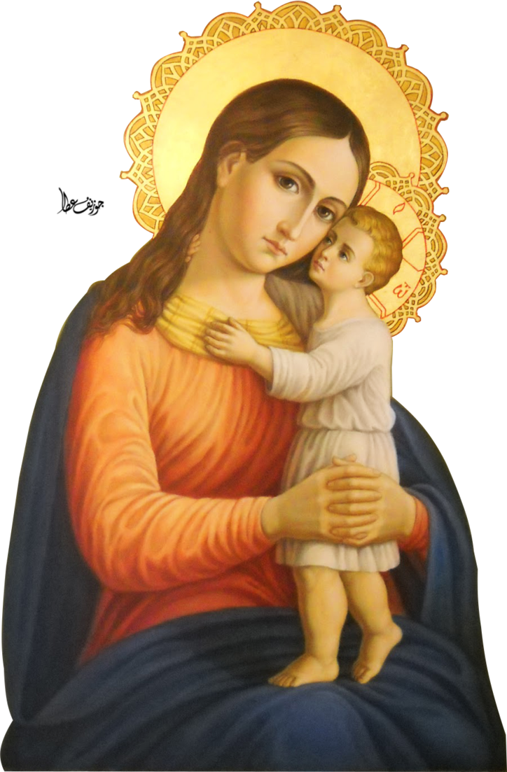 724x1103 Icon Mary And Baby Jesus By Joeatta78 - Mary Holding Baby Jesus Painting