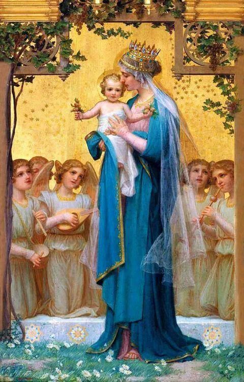 480x750 558 Best Mother Mary Images On Blessed Mother, Virgin - Mary Jesus Painting