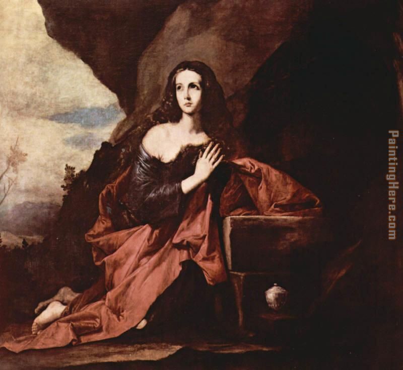 800x736 Unknown Artist Mary Magdalene In The Desert Painting Anysize 50 - Mary Magdalene Painting
