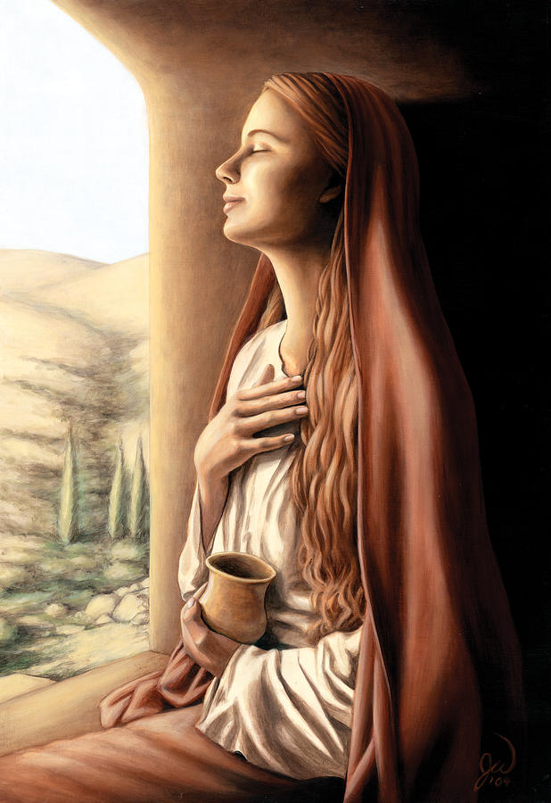 618x900 Mary Magdalene Painting By Jonathan Weber - Mary Magdalene Painting Modern