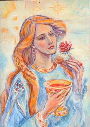 300x421 Rosary Of St Mary Magdalene - Mary Magdalene Painting Modern