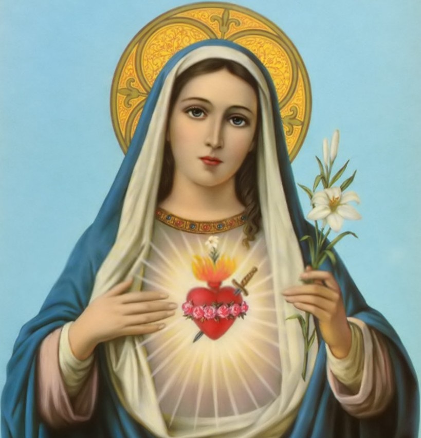 819x852 It Is A Lie, Mary Didn'T Wear An Hijab! - Mary Mother Of Jesus Painting