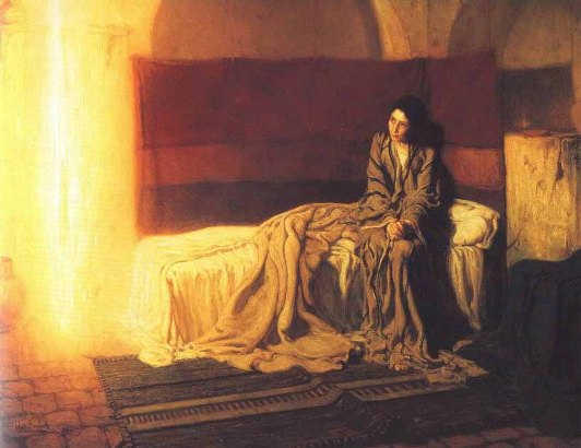 532x410 Mary, Mother Of Jesus Paintings Of The Annunciation Amp Birth Of Jesus - Mary Mother Of Jesus Painting