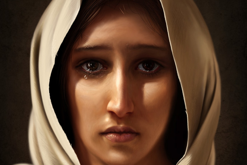 800x535 Mary, Mother Of Jesus Painting On Behance - Mary Mother Of Jesus Painting