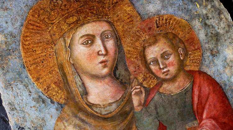 750x420 The Blessed Virgin Mary Mother Of The Society Of Jesus - Mary Mother Of Jesus Painting