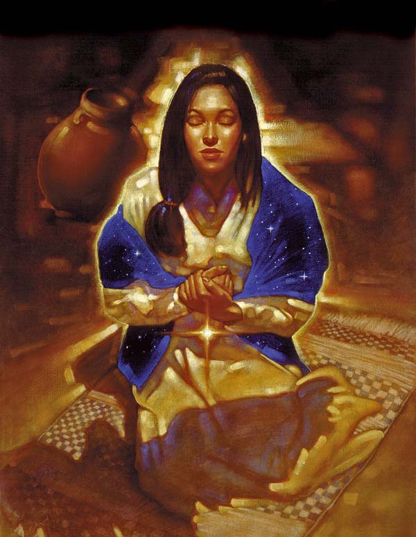 600x774 Last Days Ministries Mary Of Nazareth - Mary Of Nazareth Painting