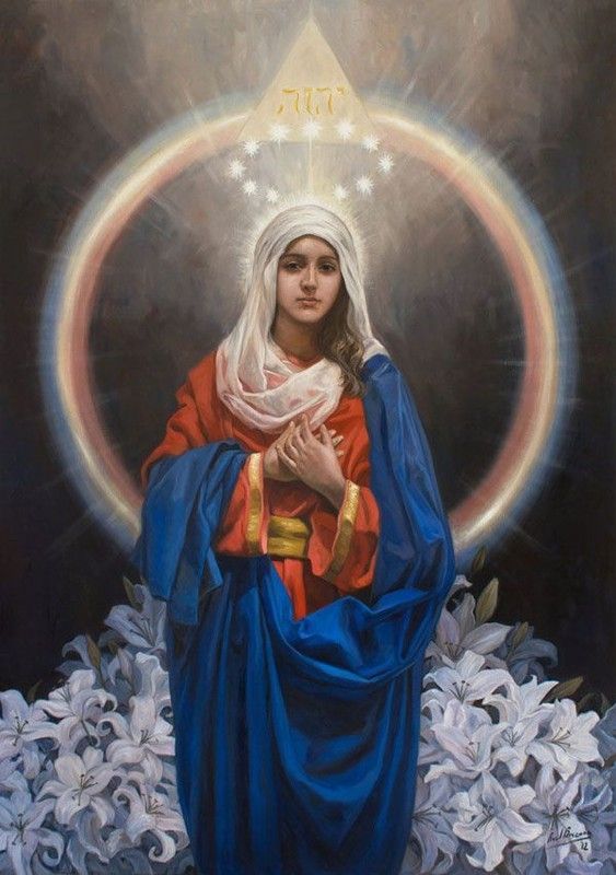 563x800 Maryam Virgin Mary Of Nazareth Virgen De Nazaret - Mary Of Nazareth Painting