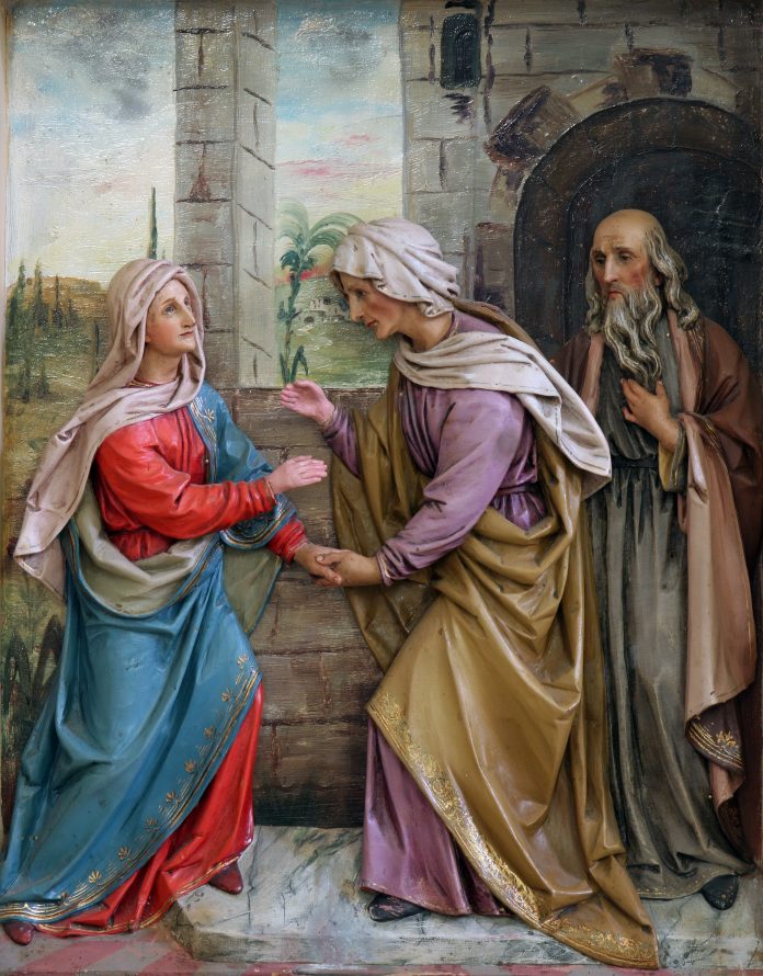 696x890 The Word Of God And Mary Of Nazareth - Mary Of Nazareth Painting