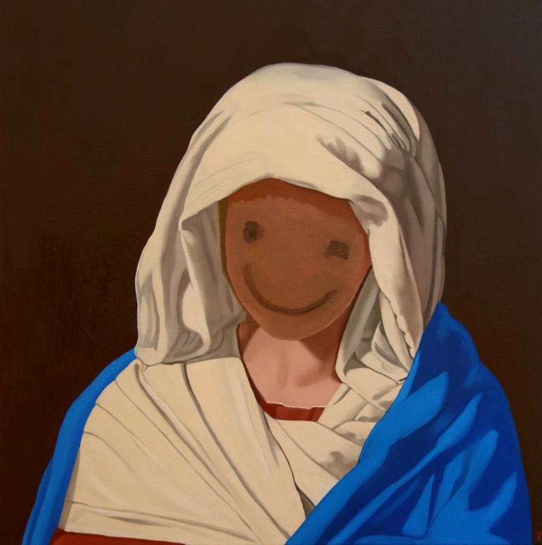 770x775 Saatchi Art Mother Mary After Sassoferrato Painting By Tracy Kerdman - Mary Painting