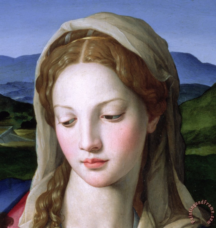 911x960 Agnolo Bronzino Mary Painting - Mary Painting
