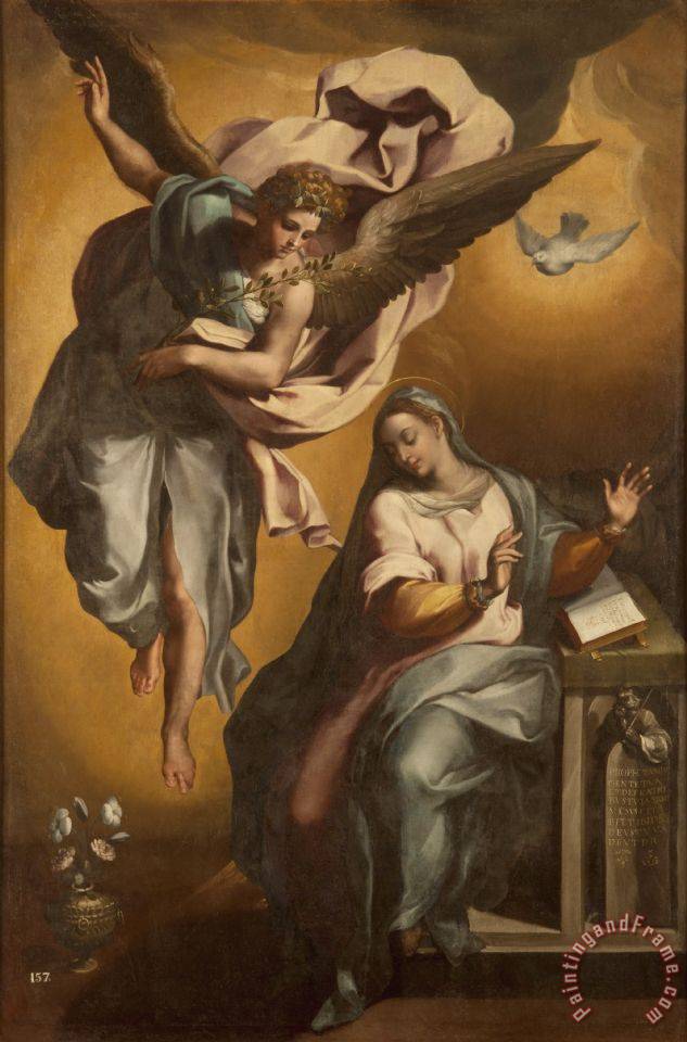 633x960 Gregorio Martinez The Annunciation Of Mary Painting - Mary Painting