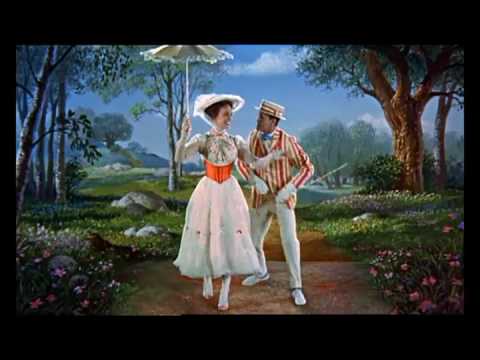 480x360 Mary Poppins Chalk Drawing Scene - Mary Poppins Painting