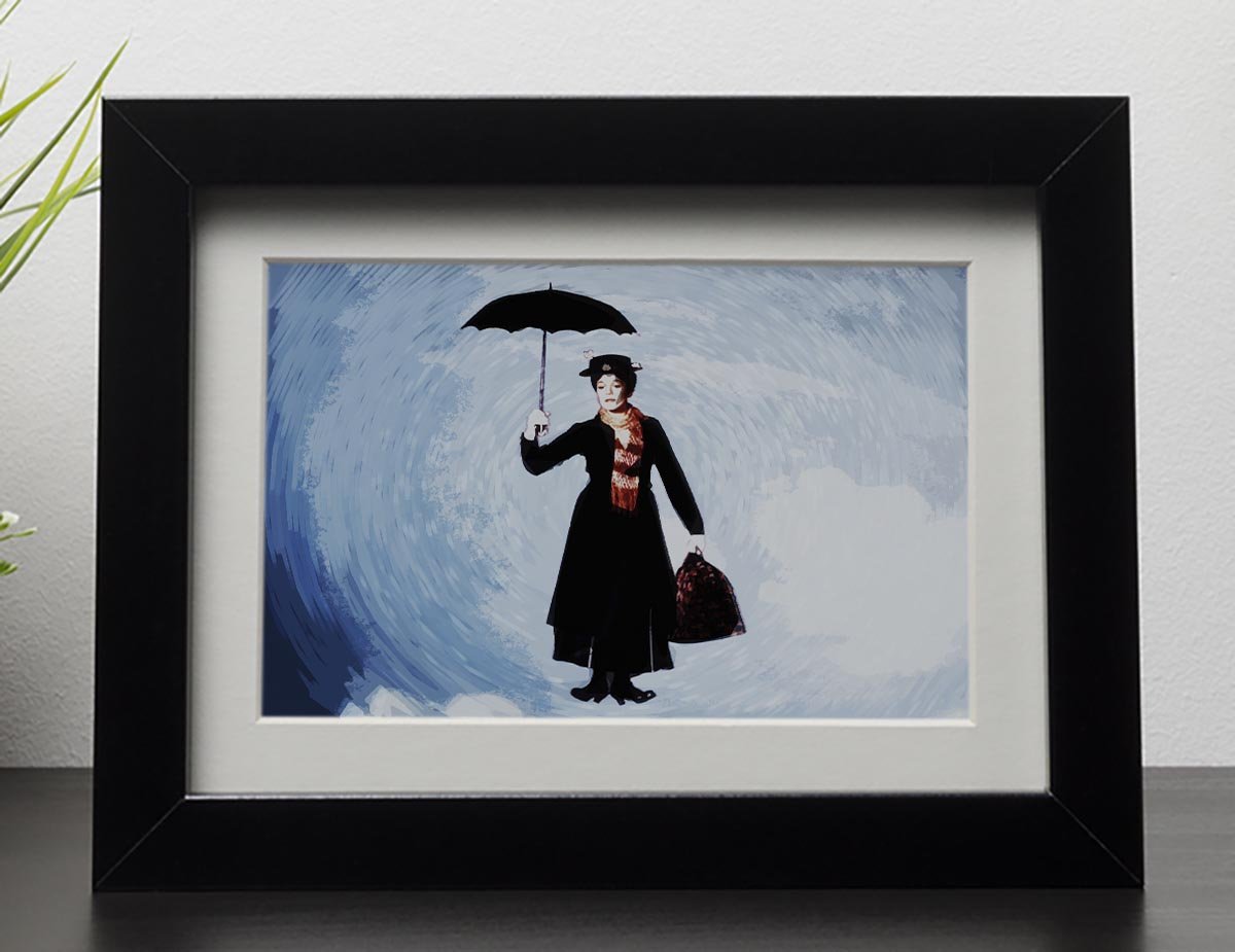 1200x925 Mary Poppins Framed Print Canvas Art Rocks - Mary Poppins Painting