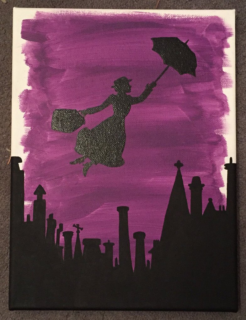 784x1018 Mary Poppins Painting By Theeclecticnerdshop - Mary Poppins Painting