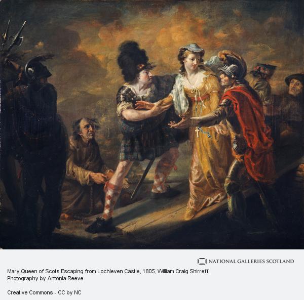 600x593 Mary, Queen Of Scots Escaping From Lochleven Castle National - Mary Queen Of Scots Painting