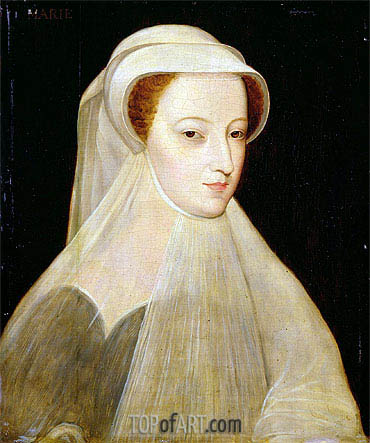 370x443 Mary Queen Of Scots In White Mourning Francois Clouet Painting - Mary Queen Of Scots Painting