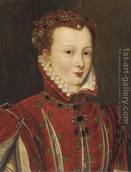 512x674 Portrait Of A Lady, Thought To Be Mary Queen Of Scots (1542 1587 - Mary Queen Of Scots Painting