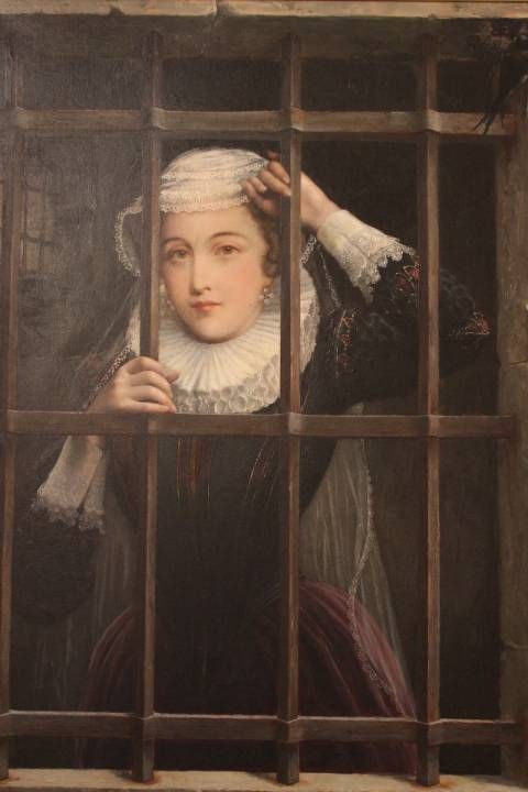 480x720 Victorian Oil Painting Mary Queen Scots. The Execution - Mary Queen Of Scots Painting