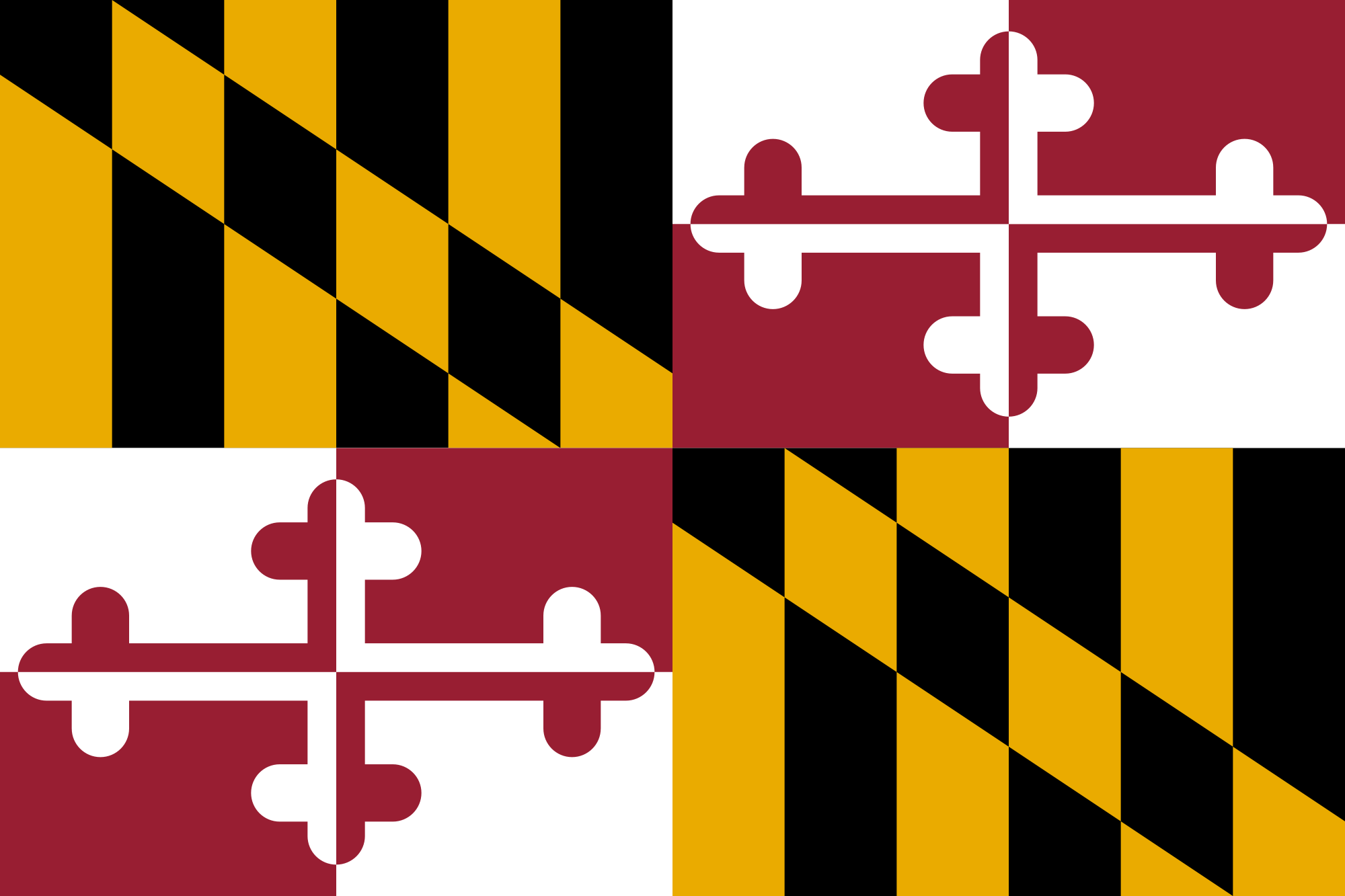 2000x1333 Flag Of Maryland - Maryland Flag Painting