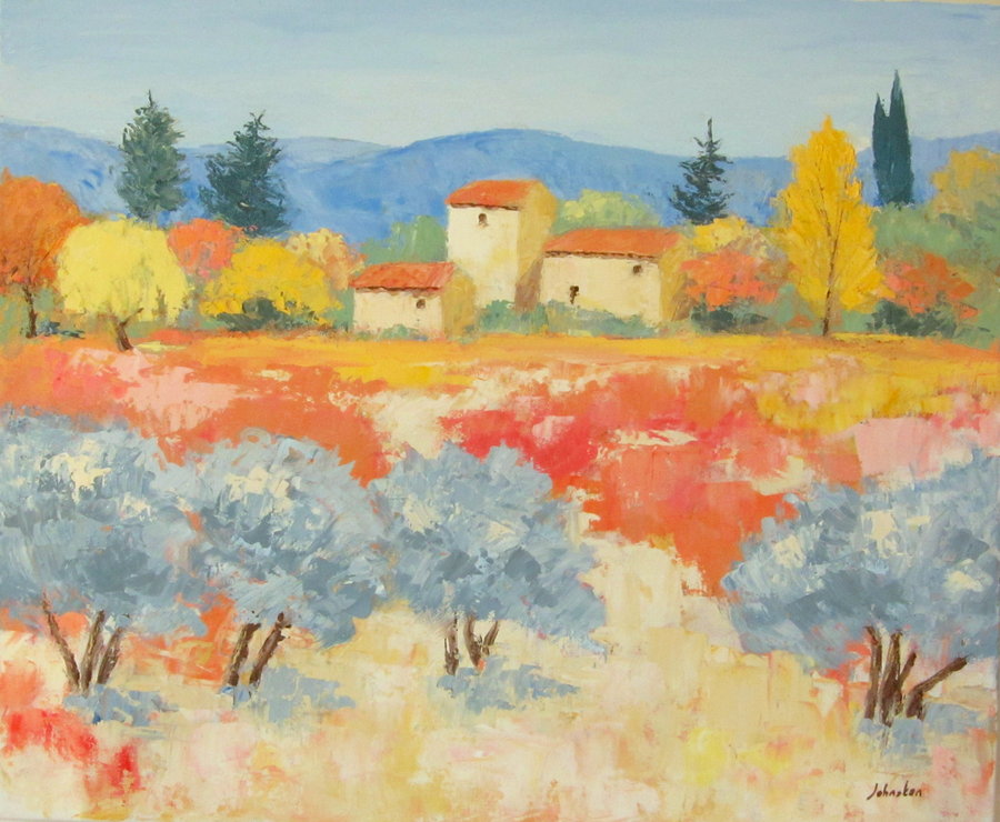 900x740 Olive Trees And Mas By French Paintings - Mas Painting