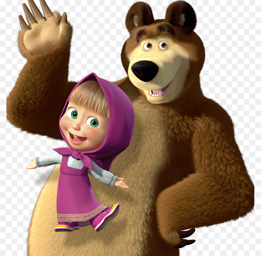 900x880 Masha And The Bear. Educational Games Animation Child - Masha And The Bear Painting