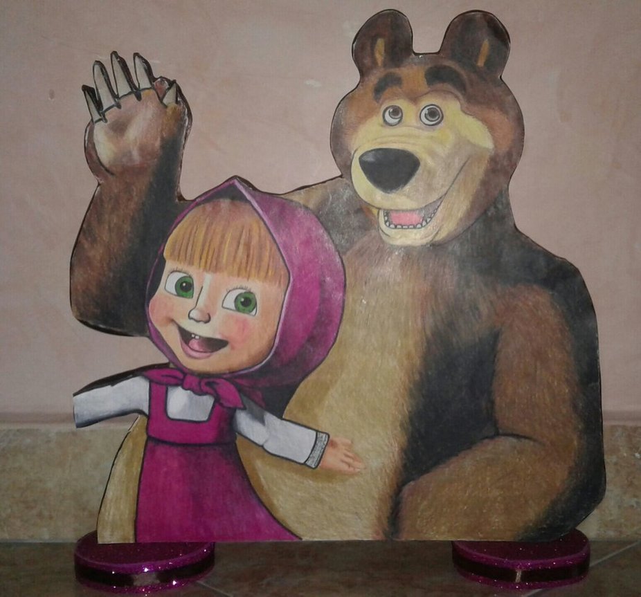 926x863 Masha And The Bear By Aferrazzo - Masha And The Bear Painting