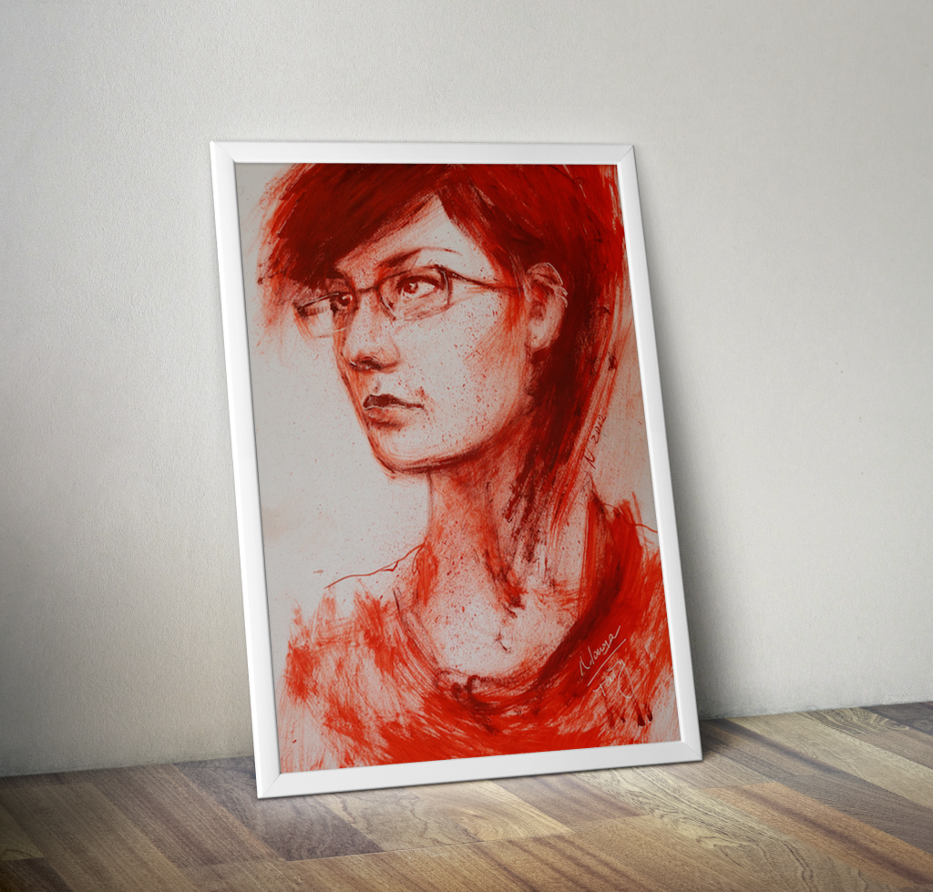 1024x979 Masha Portrait Painting Natalia Telman - Masha Painting