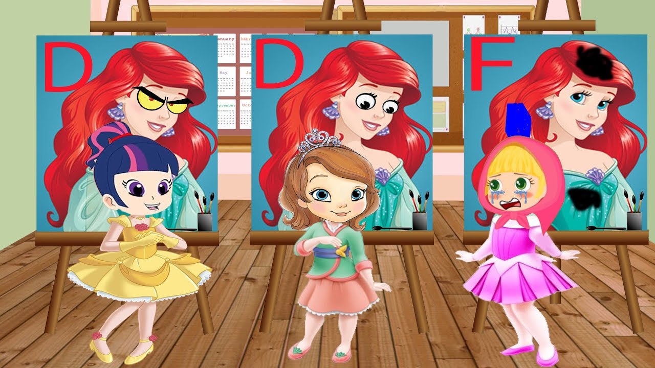 1280x720 Masha And My Little Pony Transforms - Masha Painting