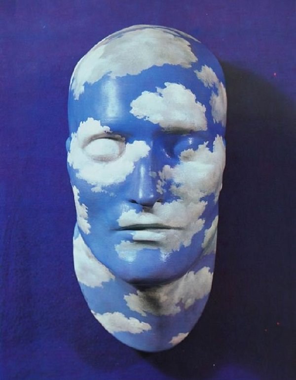 600x772 Painted Plaster Mask, 1935 By Rene Magritte - Mask Painting