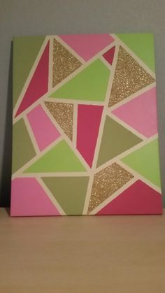 236x419 You'Ll Only Need A Canvas, Masking Tape, Acrylic Paint - Masking Painting