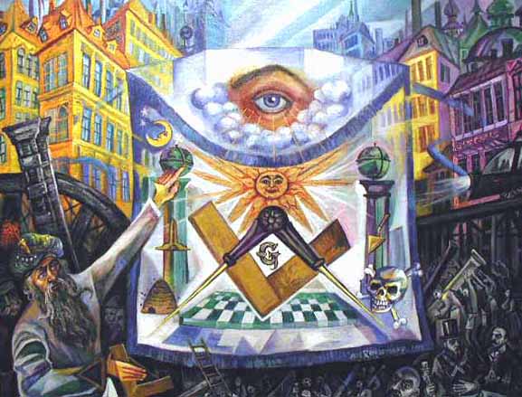577x439 The Painted Masonic Visions - Masonic Painting