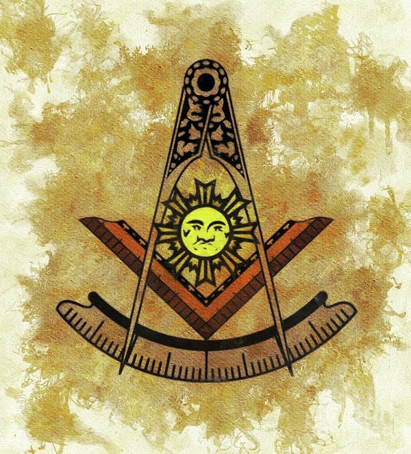600x664 Freemason, Masonic, Symbols Art Print By Pierre Blanchard - Masonic Painting