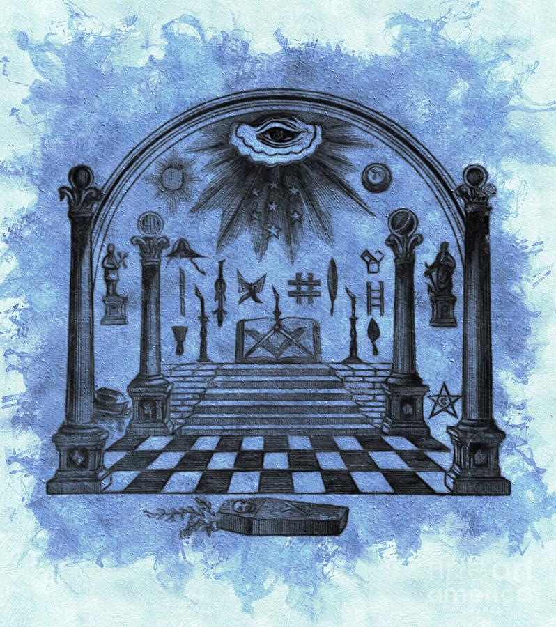 798x900 Freemason, Masonic, Symbols Painting By Pierre Blanchard - Masonic Painting